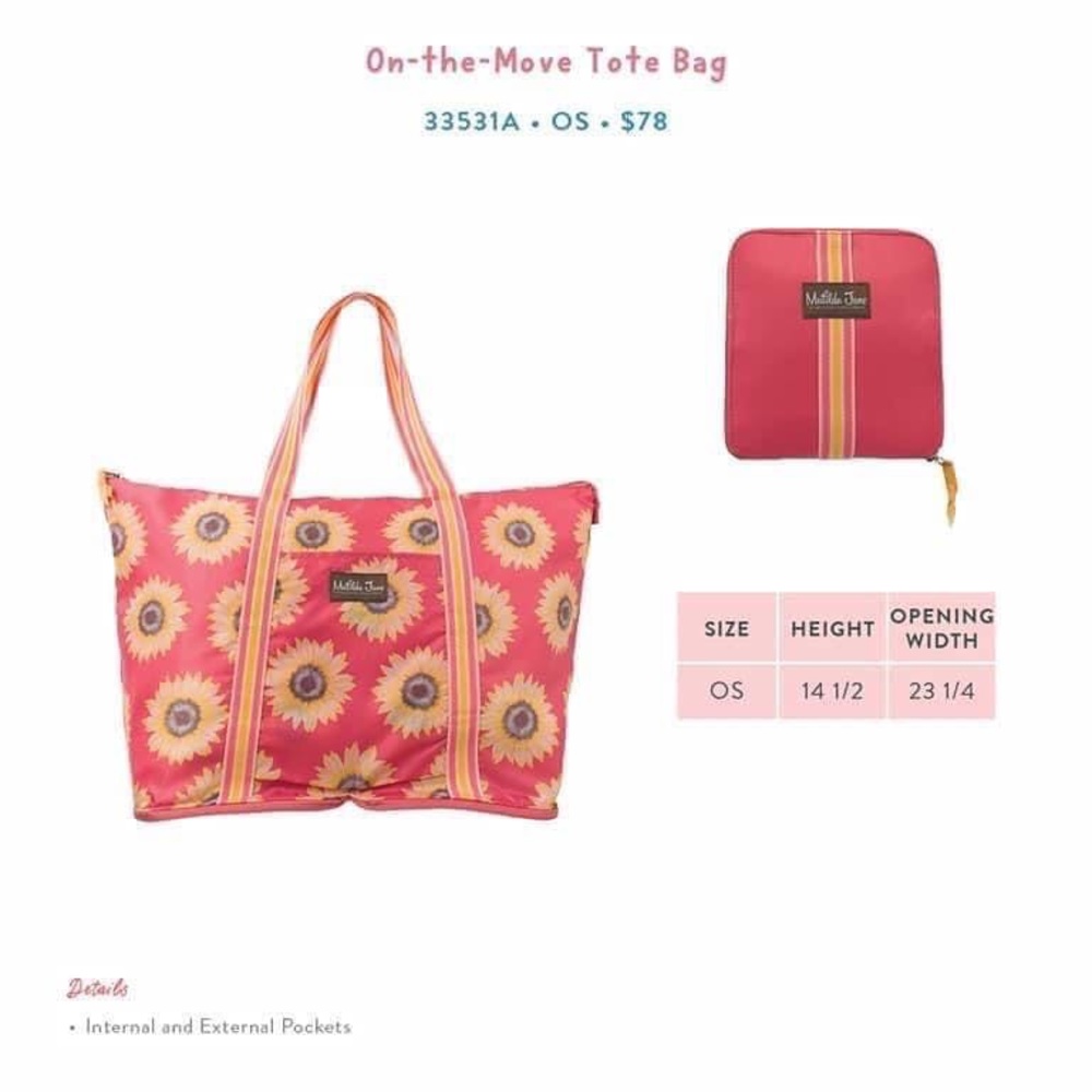 NWT Matilda Jane On The Move Tote Bag